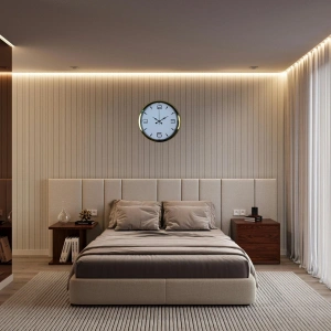 Mey İthalat® Elite Gold 40 Cm Metal Duvar Saati