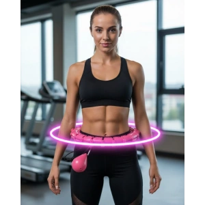 Mey İthalat® Evde Spor İçin Akıllı Hula Hoop Çemberi Bel İnceltici Mor