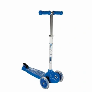 Mey İthalat® Evo Işıklı 3 Tekerlekli Mavi Scooter