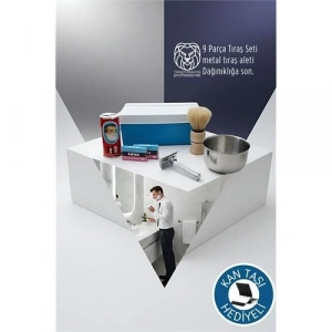 Mey İthalat® Geleneksel Tıraş Seti - 9 Parça Tıraş Kutulu Set