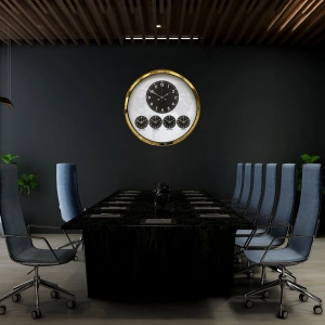 Mey İthalat® Gold Modern 52 Cm Dünya Saati