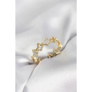 Mey İthalat® Gold Renk Kelebek Model Pirinç Kadın Yüzük