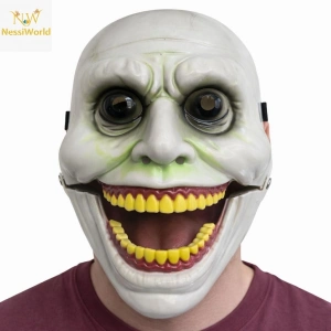 Mey İthalat® Hareketli Çene Mekanizmalı Korku Maskesi Yeşil
