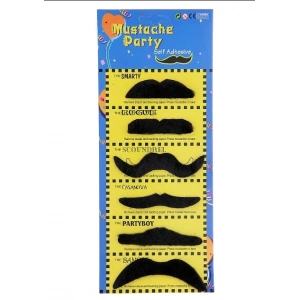 Mey İthalat® Karnaval Kostüm Partisi Bıyığı 6 Model 6 Adet