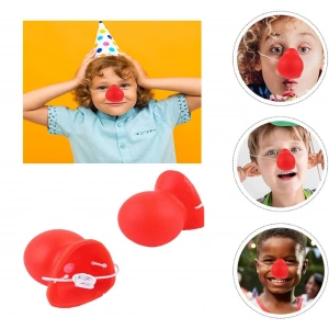 Mey İthalat® Kırmızı Renk Lastikli Burun Palyaço Burun