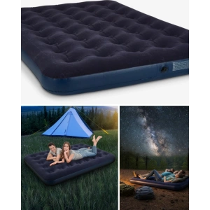 Mey İthalat® Konforlu Çift Kişilik Şişme Yatak Flokeli Yüzey Dayanıklı Gövde