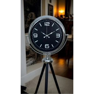 Mey İthalat® Krom Asil Tripod Ayaklı Saat