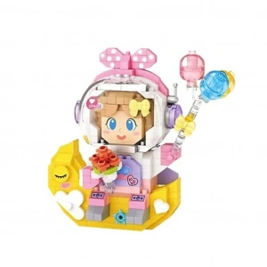 Mey İthalat® LZ-8828  KIZ ASTRONOT 410 PARÇA BLOCK OYUNCAK