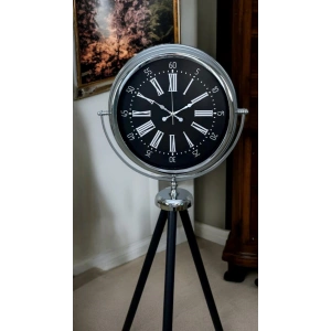 Mey İthalat® Majestic Krom Tripod Ayaklı Saat