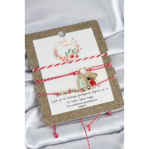 Mey İthalat® Marteniçka Bileklik 3lü Uğur Böcekli Model