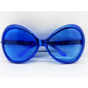 Mey İthalat® Mavi Renk Yeşilçam Nostalji 80li Yıllar 90lı Yıllar Parti Gözlüğü 7x16 cm