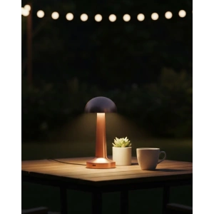 Mey İthalat® Modern Bronz Masa Lambası 3 Renk LED Dokunmatik Şarjlı Model