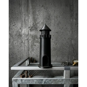 Mey İthalat® Modern Tasarımlı 3D Siyah Deniz Feneri Ev Dekor Objesi