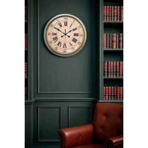 Mey İthalat® Nostalji Stil 40 Cm Metal Eskitme Duvar Saati