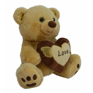 Mey İthalat® PL62908 40 CM MELEK KALPLİ AYI-HLY