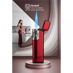 Mey İthalat® Pürmüzlü Torch Çakmak: Rüzgara Dirençli Turbo Jet Alev & Lüks Tasarım Mutfak Çakmağı