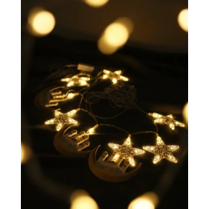 Mey İthalat® Ramazan Hilal ve Yıldız LED Işık 3 Metre Enerji Tasarruflu A++