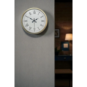 Mey İthalat® Retro Modern Roma Rakamlı 40 Cm Metal Duvar Saati