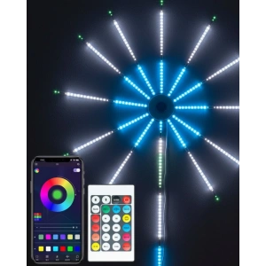 Mey İthalat® RGB LED Duvar Dekoru Sökülebilir Kollu Havai Fişek Işık Sistemi