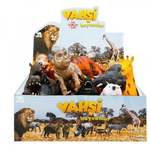 Mey İthalat® S00000725 VAHŞİ HAYVANLAR FOAM SESLİ 27CM -SUN