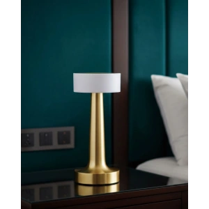 Mey İthalat® Şarjlı Dokunmatik LED Masa Lambası 3 Renk Dimmer Özellikli