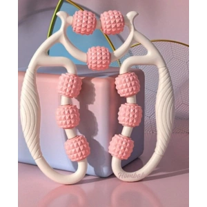 Mey İthalat® Selülit Masaj Aleti 9 Tekerlekli Lenf Drenaj Rulosu