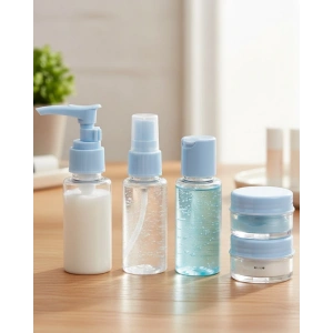 Mey İthalat® Seyahat İçin 5’li Şeffaf Dolum Şişesi Seti 30 ml