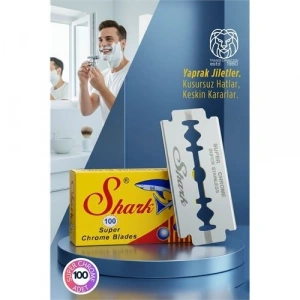 Mey İthalat® Shark Super Chrome 100’lüPremium Paket - Profesyonel Jilet