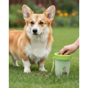 Mey İthalat® Silikon Kıllı Köpek Pati Temizleme Kabı Orta Büyük Irklar İçin Taşınabilir