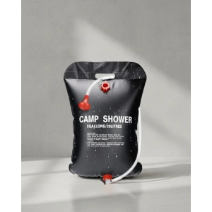 Mey İthalat® Solar Kamp Duşu 20 Litre Taşınabilir Şeffaf Su Seviyeli Dış Mekan Duş Sistemi