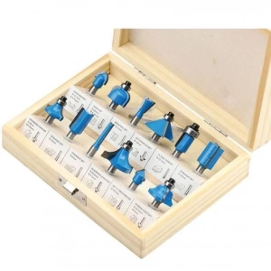 Mey İthalat® Topshop 03038 6 mm 12 Parça Ahşap Freze Uç Seti