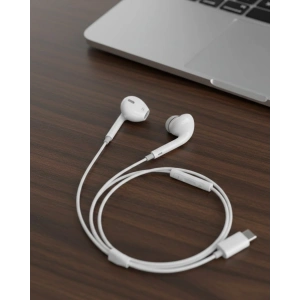 Mey İthalat® Type C Uyumlu Mikrofonlu Kulak İçi Kulaklık Konforlu Tasarım