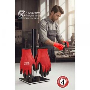 Mey İthalat® Ultra Dayanıklı Kavrama Teknolojili 4lü İş Eldiveni Seti - Profesyonel Atölye ve Montaj Serisi