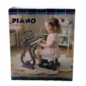 Mey İthalat® URT034-003 AYAKLI 49 TUŞ PİANO ORG - MOR