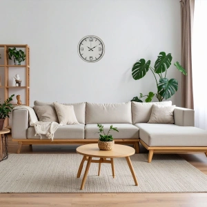 Mey İthalat® White Index 40 Cm Metal Duvar Saati