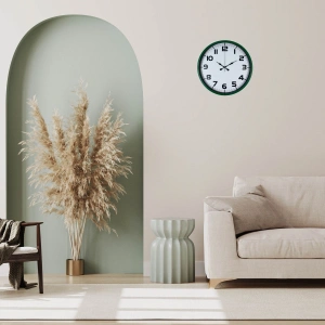 Mey İthalat® Yeşil 36 Cm Zarif Duuvar Saati