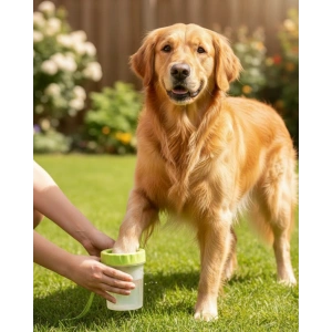 Mey İthalat® Yuvarlak Başlıklı Köpek Pati Temizleyici Yumuşak Silikon Fırçalı