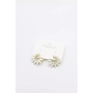 Mineli Küpe - Beyaz