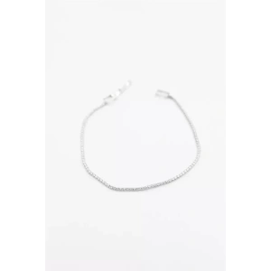 Minik Taşlı Su Yolu Bileklik - Gümüş