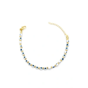 Nazar Boncuk  Bileklik - Beyaz