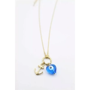 Nazar Çapa Kolye - Altın