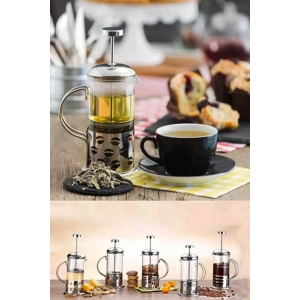 New Life 350ml Çelik French Press Bitki Demleme Bardağı Bls Fp 350