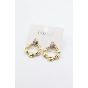 Örgü Halka Küpe - Altın