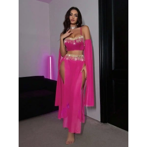 Özel Tasarım Pembe Dansöz Kostümü