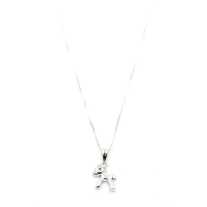 Peluş At Figürü Kolye - Gümüş