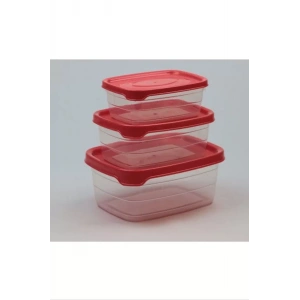 Plastik Saklama Kabı 3lü 400 Ml - 670 Ml - 1.2 Lt. Royaleks-BNM-0513