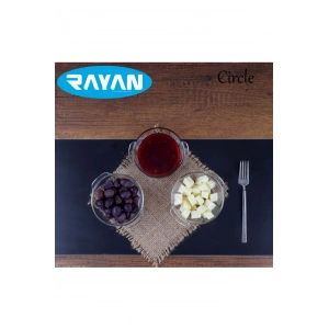 Rayan Circle Tekli Yuvarlak Cam Kahvaltılık