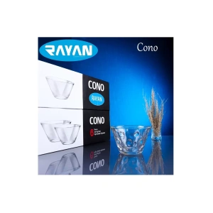 Rayan Cono 6lı Büyük Cam Kase