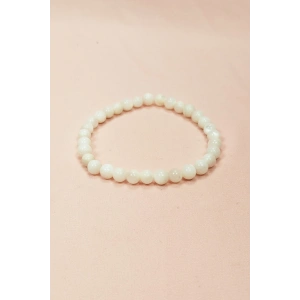 Sedef Doğal Taş Bileklik Kutulu