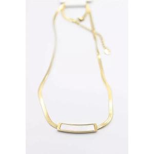 Sedef İtalyan Zincir Kolye - Altın